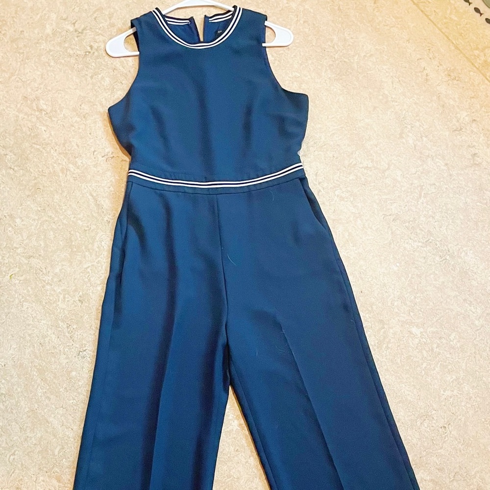 Banana republic navy blue jumpsuit - Picture 3 of 4